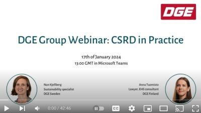 CSRD in Practice - a DGE Group Webinar